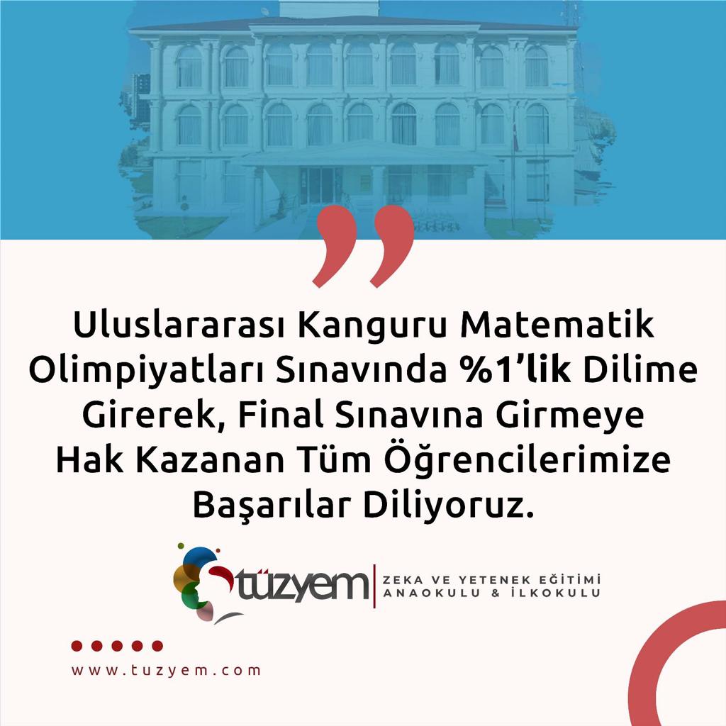 ÖĞRENCİLERİMİZ ULUSLARARASI  MATEMATİK  YARIŞMASINDA FİNAL YOLUNDA